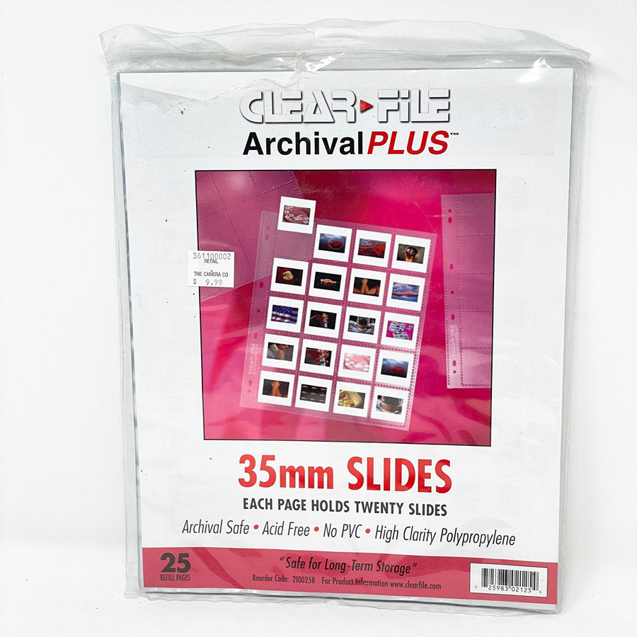 Clear File 35 mm Slide Sleeves