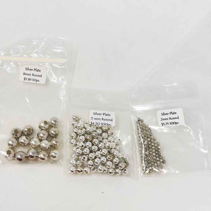 Asst. Silver Round Bead Bundle