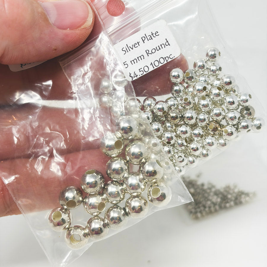 Asst. Silver Round Bead Bundle
