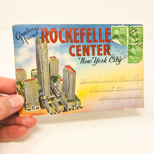 Vintage Rockefeller Center Postcards