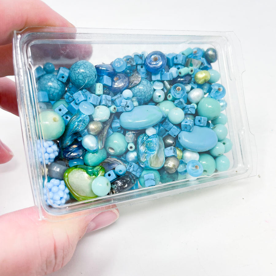 Turquoise Ripples Bead Soup