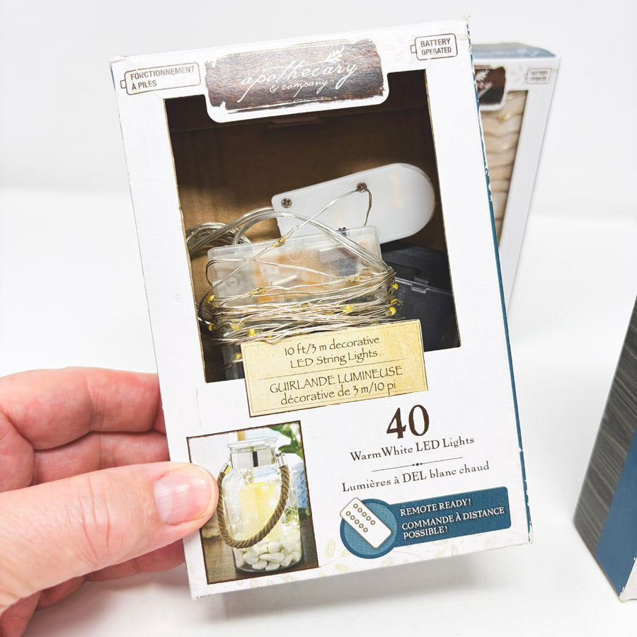 Warm White LED String Lights with Remote (1)