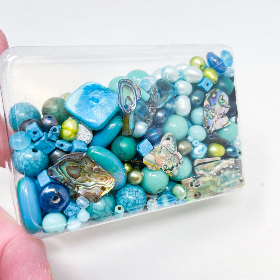 Turquoise Ripples Bead Soup