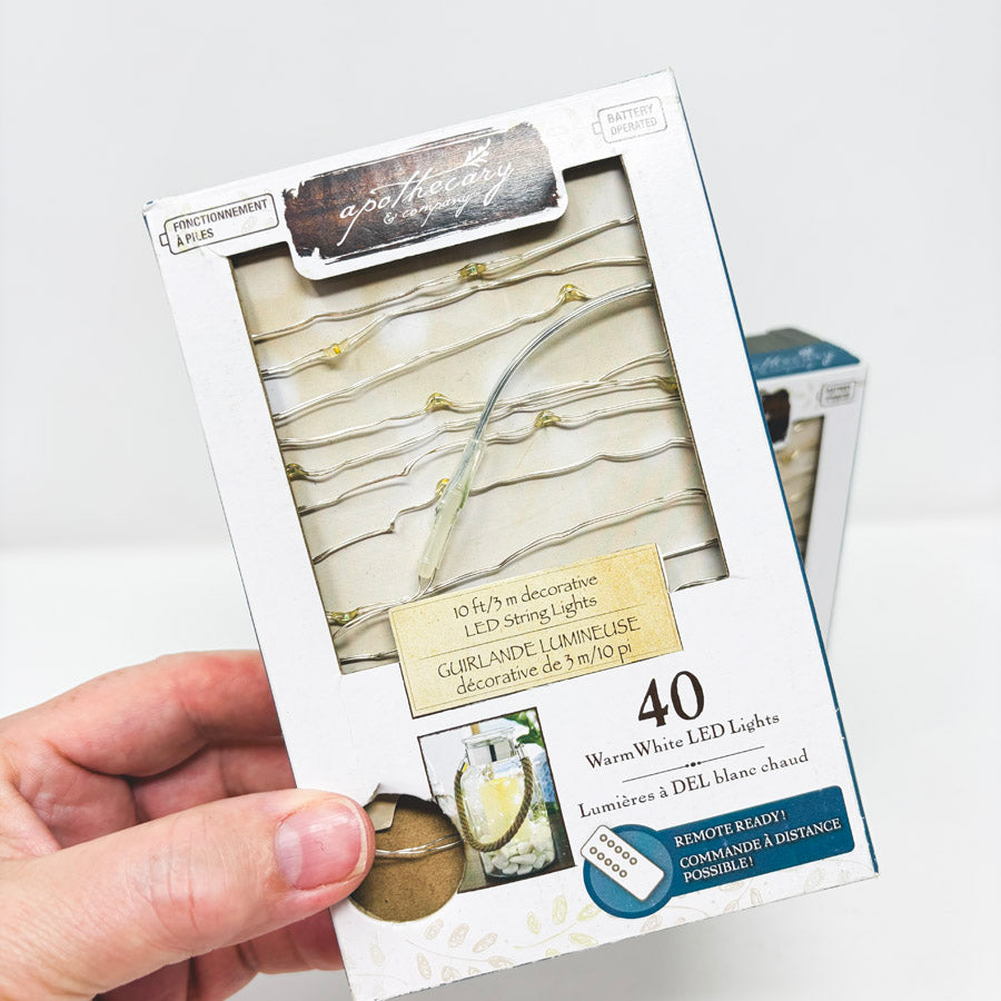Warm White LED String Lights with Remote (1)