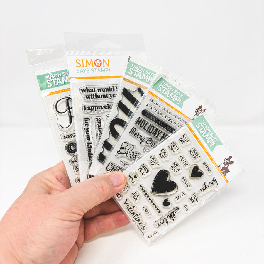 Small Size Asst. – Simon Says Stamp Cling Stamp Sets
