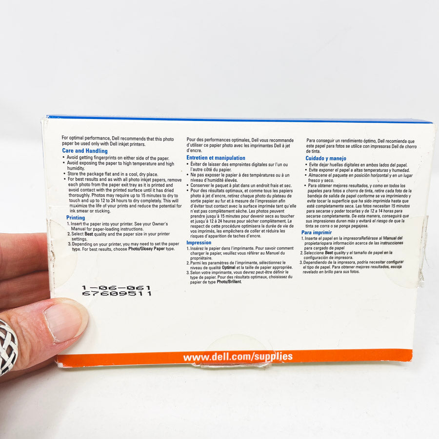 Dell 4 x 6 High Gloss Premium Photo Paper