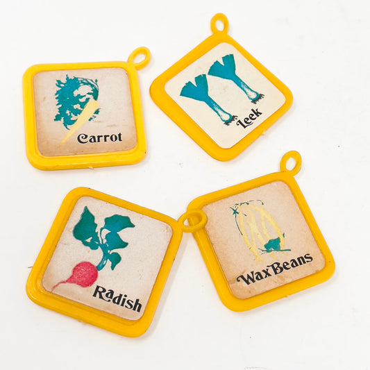 Vintage Arjon Pot Holder Magnet Memo Holders (4)