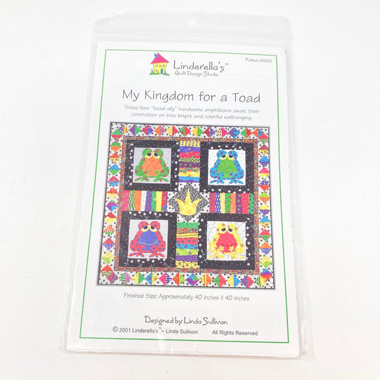 My Kingdom for a Toad Quilt Pattern by Linda Sullivan