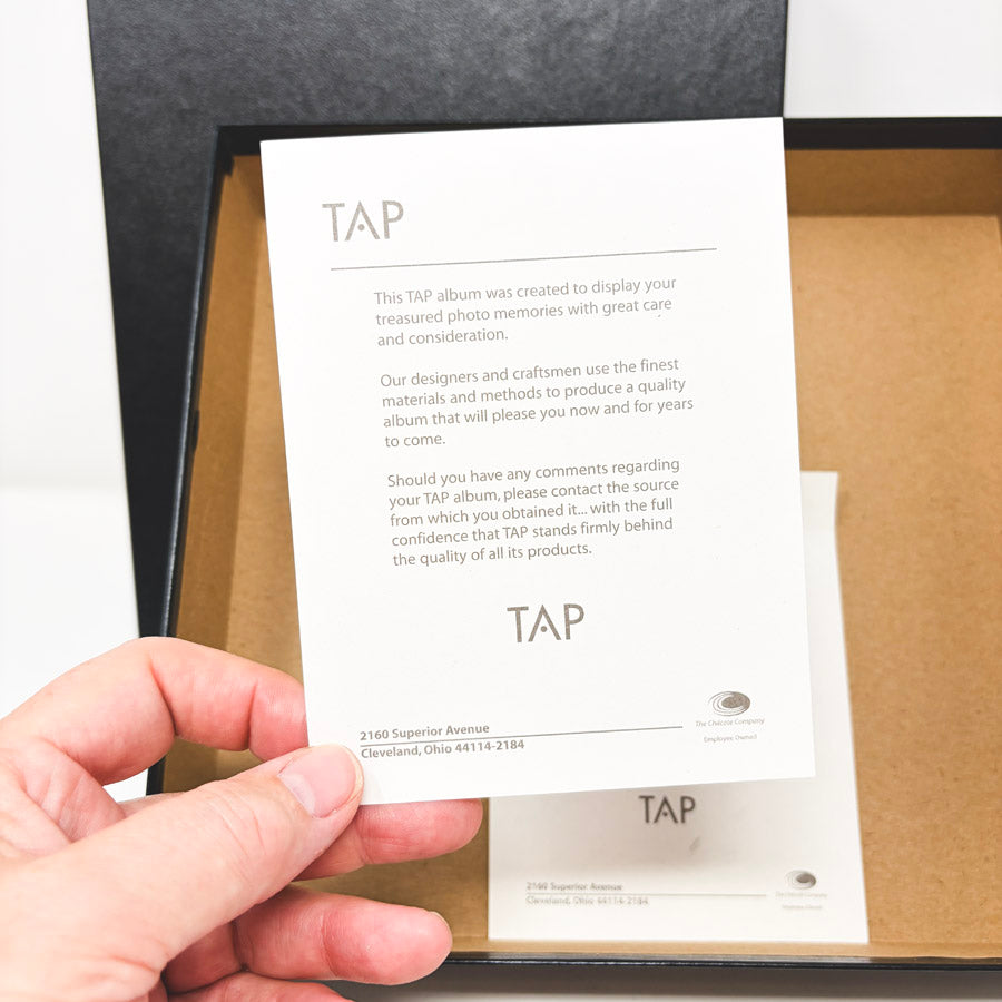 TAP Wedding Photo Album with White Mats