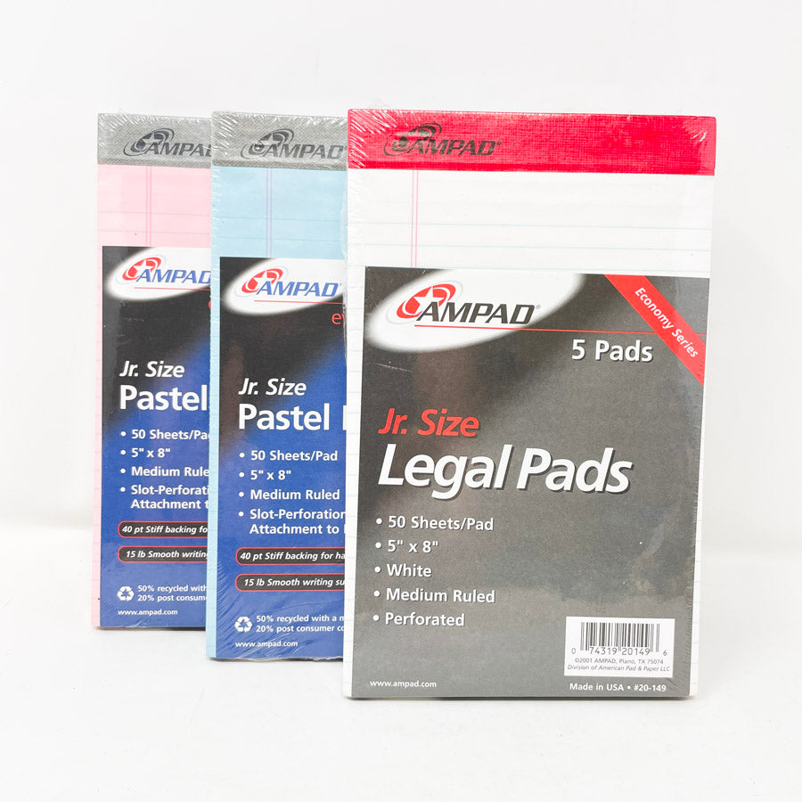 Ampad Jr Size Legal Pad 5 Pack (1)