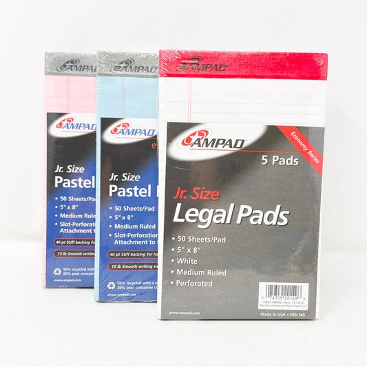 Ampad Jr Size Legal Pad 5 Pack (1)