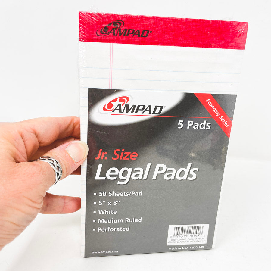Ampad Jr Size Legal Pad 5 Pack (1)