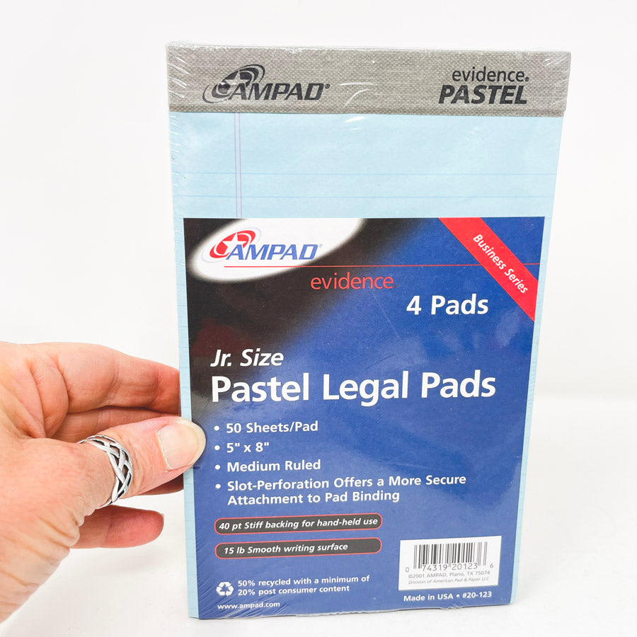 Ampad Jr Size Legal Pad 5 Pack (1)
