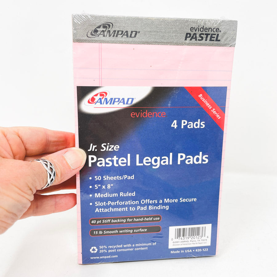 Ampad Jr Size Legal Pad 5 Pack (1)