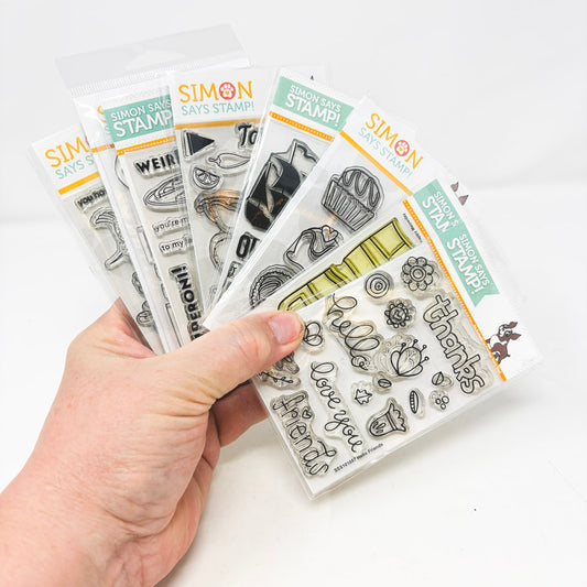 Compact Size Asst. – Simon Says Stamp Cling Stamp Sets