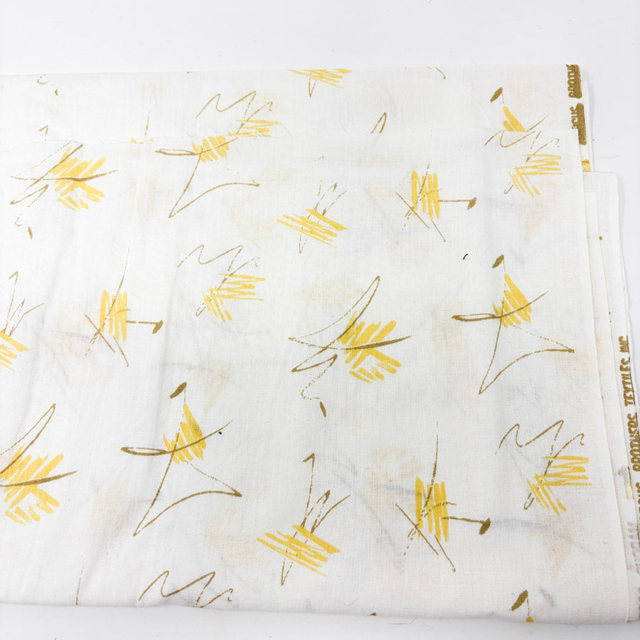 44" x 77" Vintage Marcus Brothers Atomic Pattern Cotton Fabric