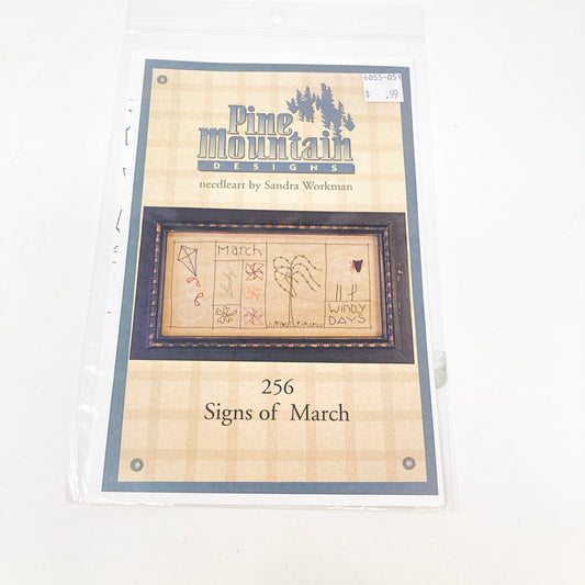 Signs of March Pine Mountain Designs Needlework Pattern