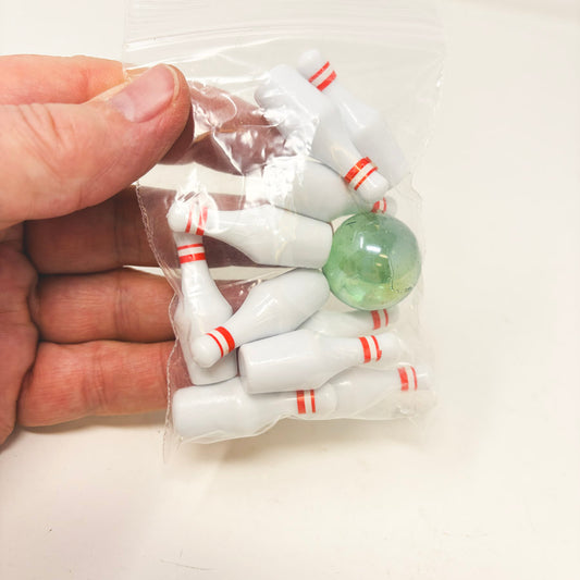 Miniature Plastic Bowling Set