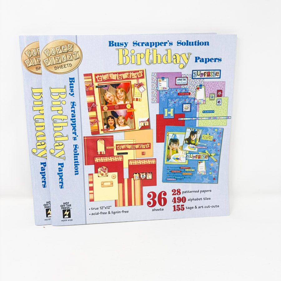Busy Scrapper's Solution Birthday Papers 12 x 12 (1)