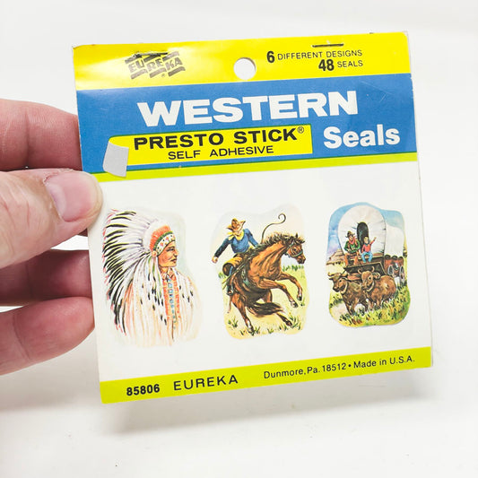 Vintage Eureka Press to Stick Seals - Western