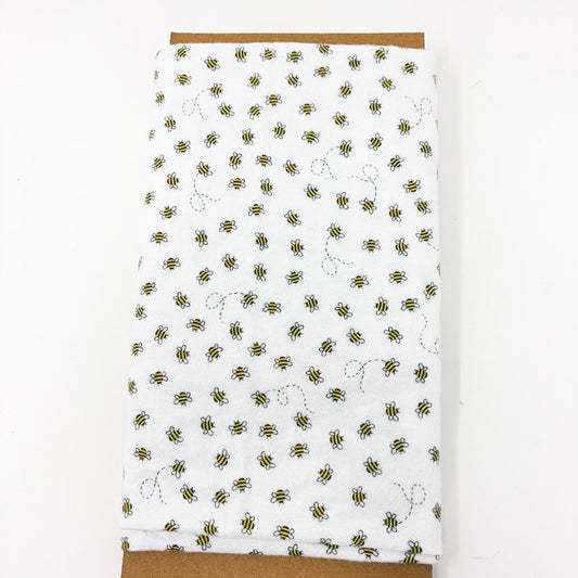 39" x 35" Small Bees Flannel Fabric