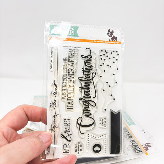 Congratulations – Simon Says Stamp Clear Stamp Set