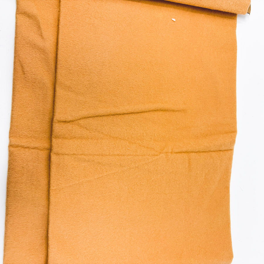 34" x 43" Camel Color Felted Flannel