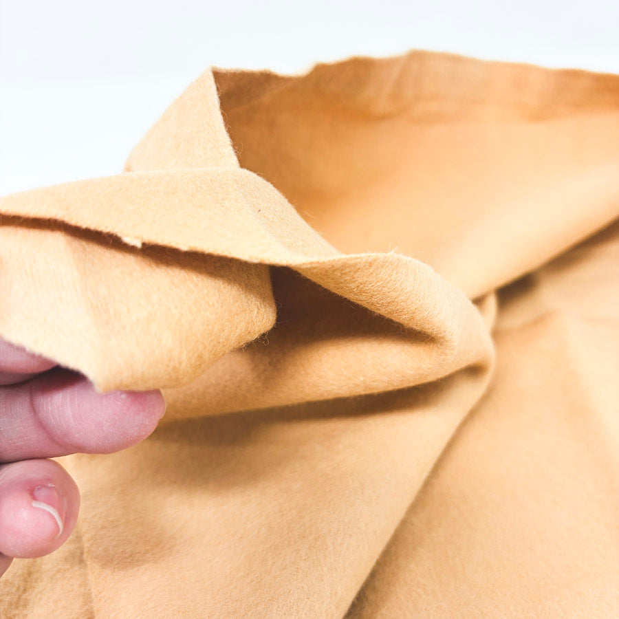 34" x 43" Camel Color Felted Flannel