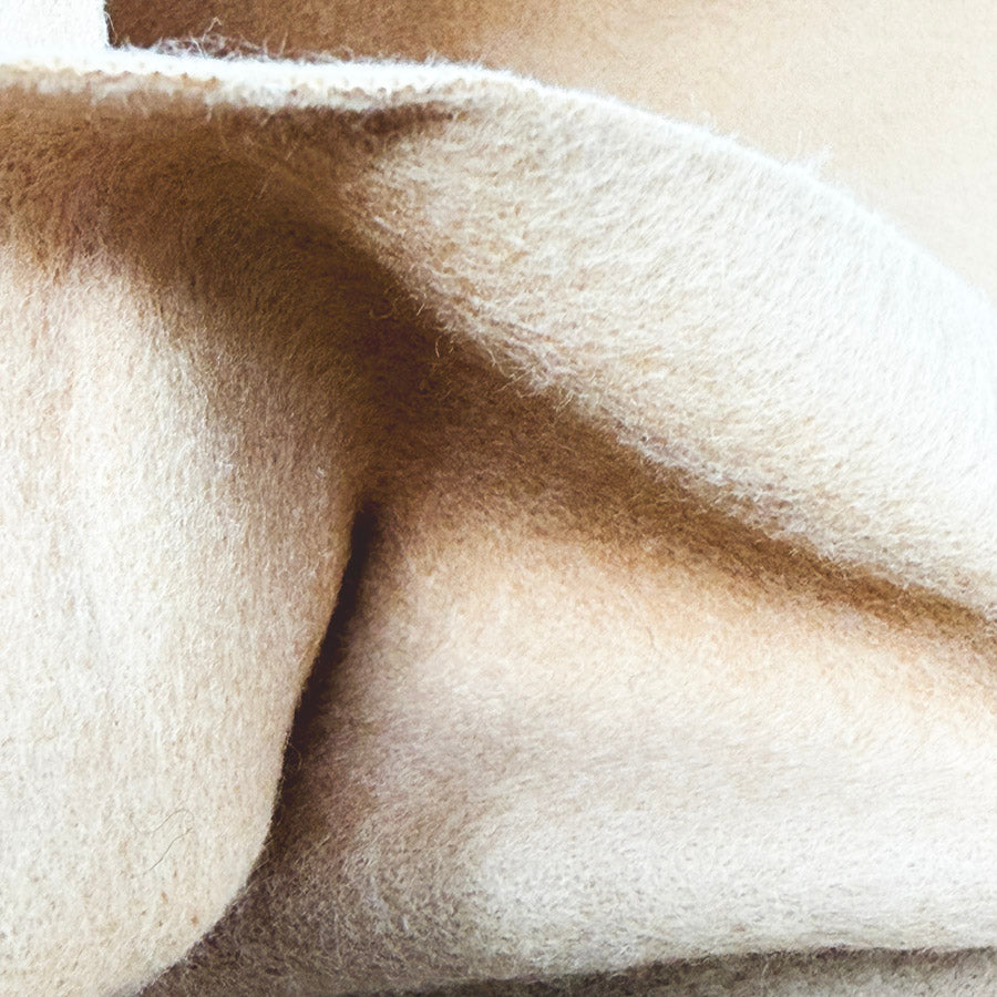 34" x 43" Camel Color Felted Flannel