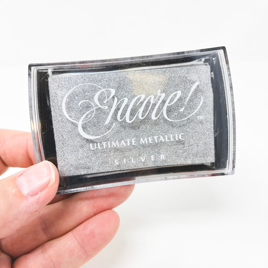 Encore Silver Metallic Ink Pad