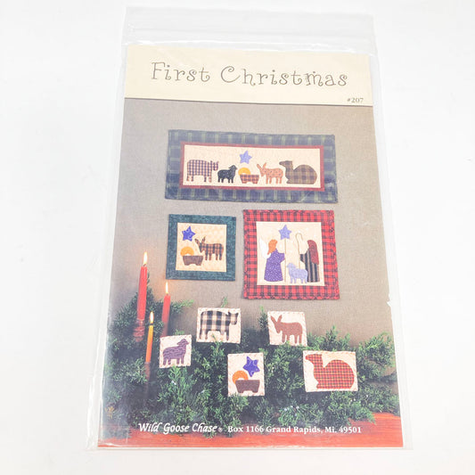 First Christmas Mini Quilt/Applique Patterns by Wild Goose Chase