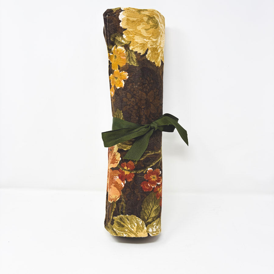 Floral Knitting Needle Roll Up