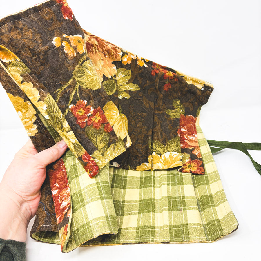 Floral Knitting Needle Roll Up