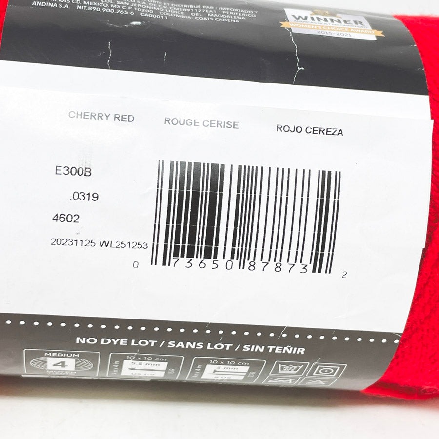 Cherry Red - Red Heart Super Saver Yarn