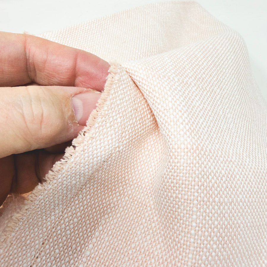 56" x 88" Blush Heavyweight Textured Upholstery Fabric