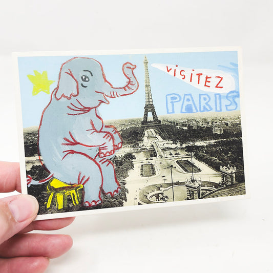 Nathalie Lete Visit Paris Postcard Folio