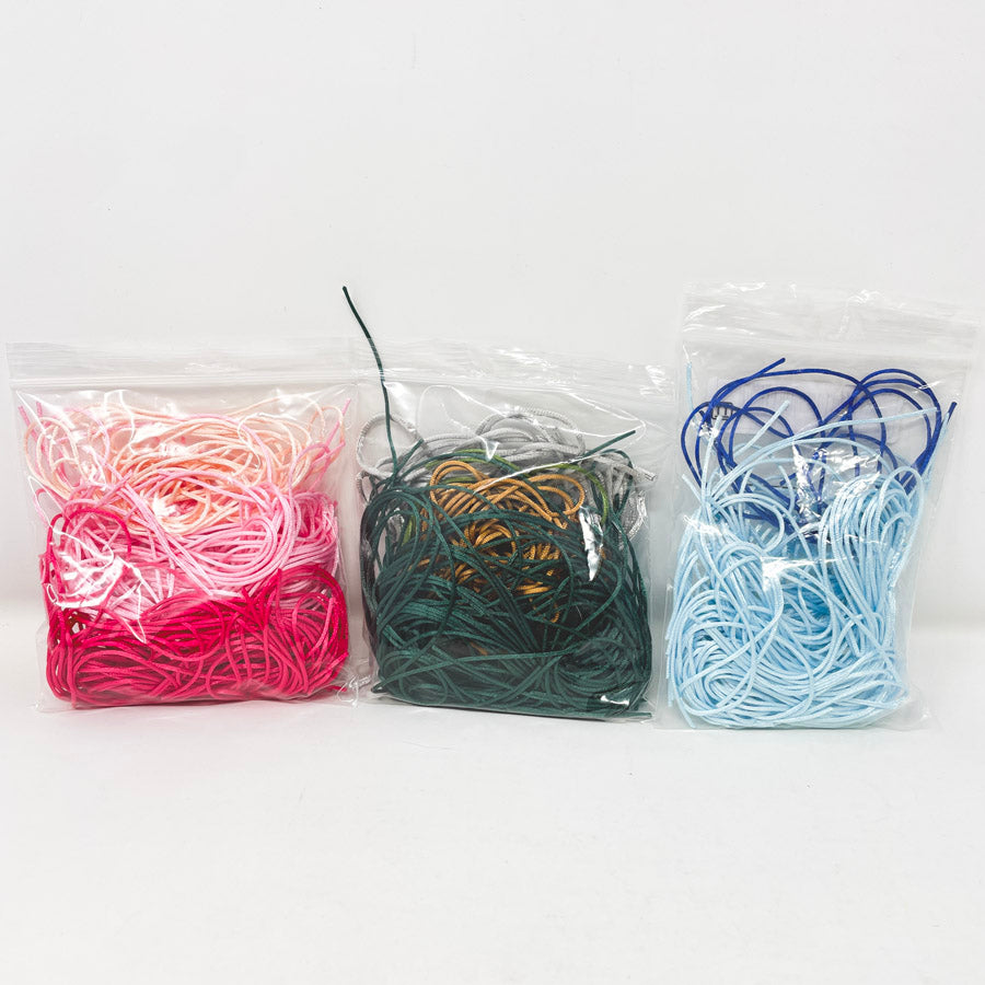 Mixed Color Rattail Cord Bundles