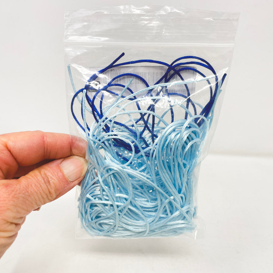 Mixed Color Rattail Cord Bundles