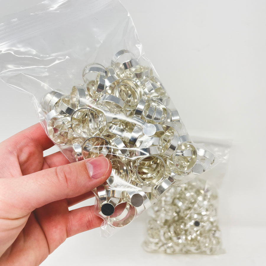 Silver Adjustable Ring Bands