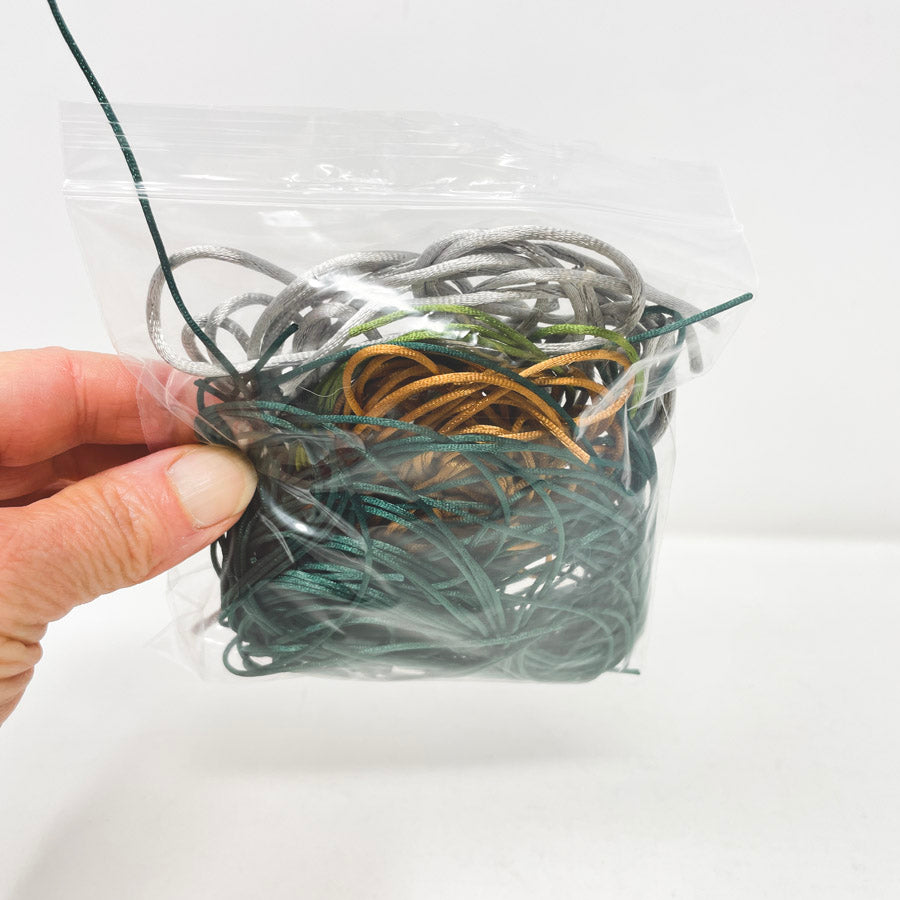 Mixed Color Rattail Cord Bundles