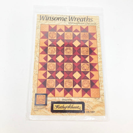 Winsome Wreath's Quilt Pattern by Kathy Schmitz