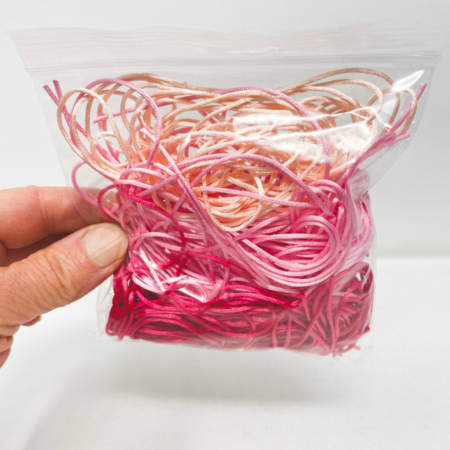 Mixed Color Rattail Cord Bundles