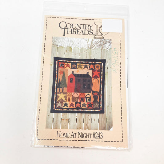 Home at Night Quilt Pattern by Country Threads