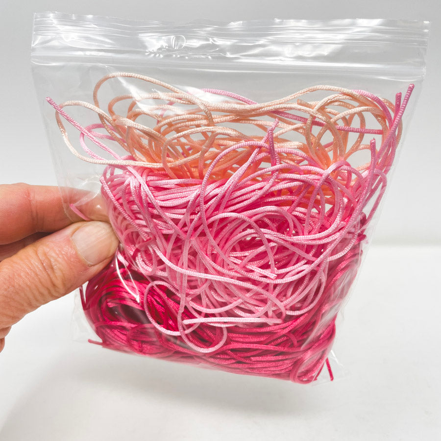 Mixed Color Rattail Cord Bundles