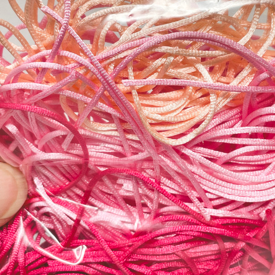 Mixed Color Rattail Cord Bundles