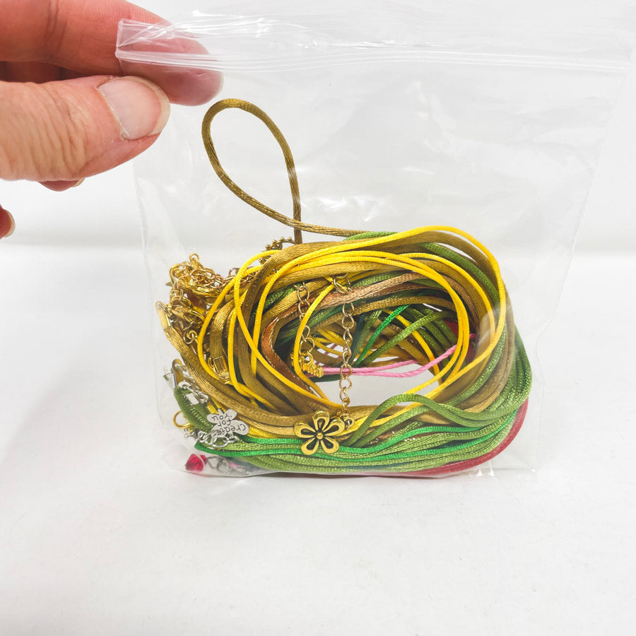 Fall Colors Rattail Necklaces with Fittings & Charms Bundle