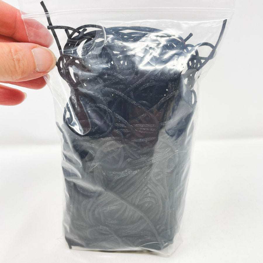Bundle of Black 16" Rattail Cording