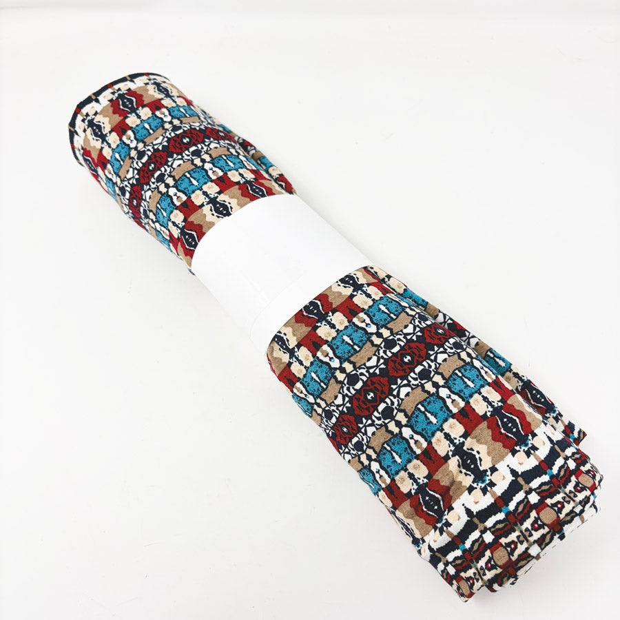 55" × 58" Polyester Jersey Knit – Abstract Southwestern Print