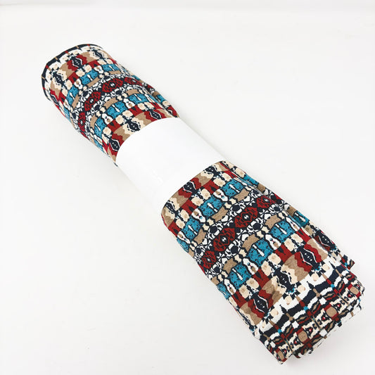 55" × 58" Polyester Jersey Knit – Abstract Southwestern Print