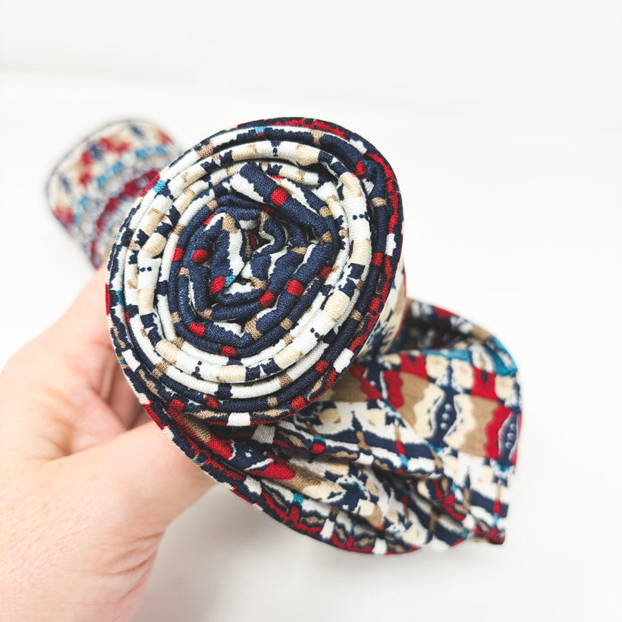 55" × 58" Polyester Jersey Knit – Abstract Southwestern Print